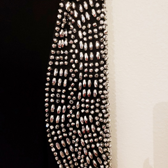 Black beaded evening gown - Picture 4 of 5